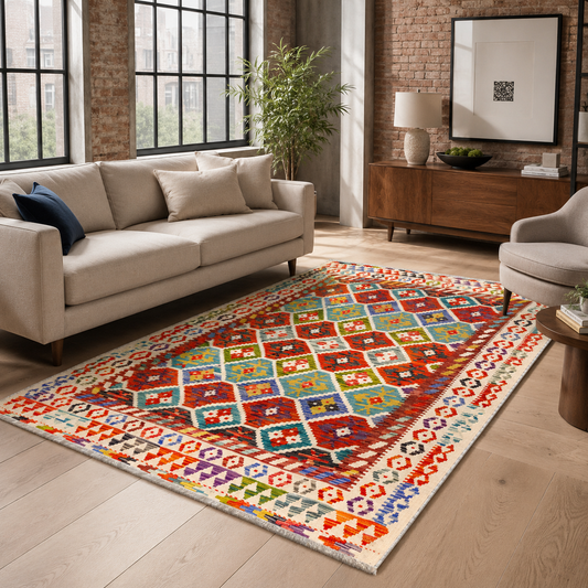 RW7141 washable chenille area rug