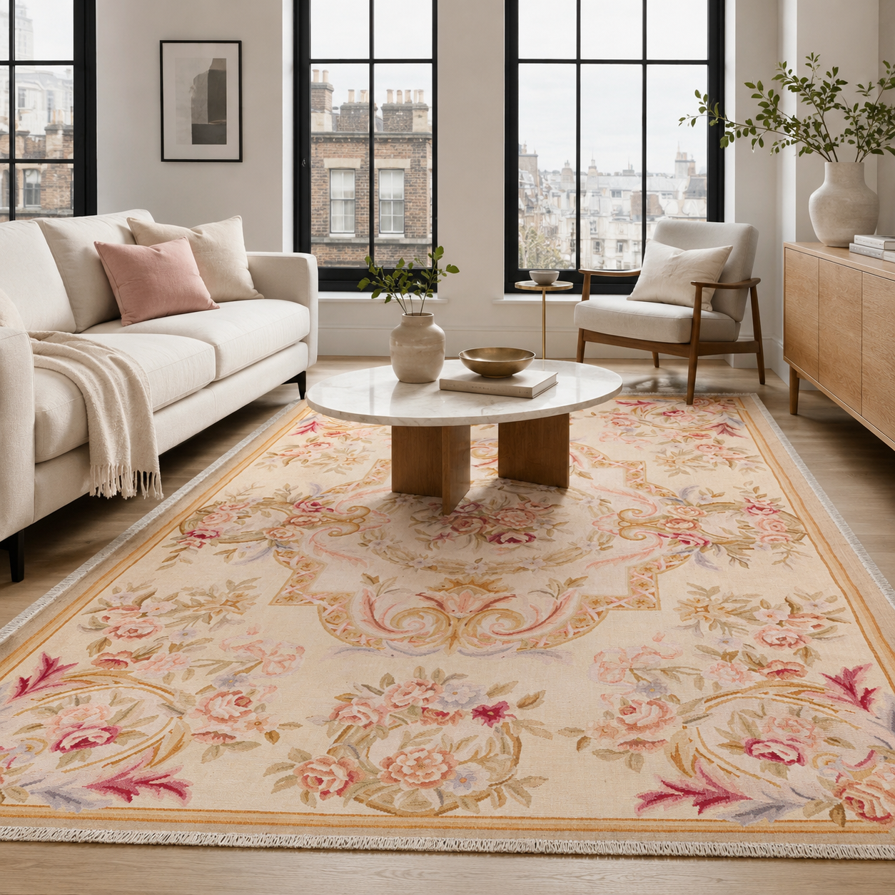 RW7142 washable chenille area rug