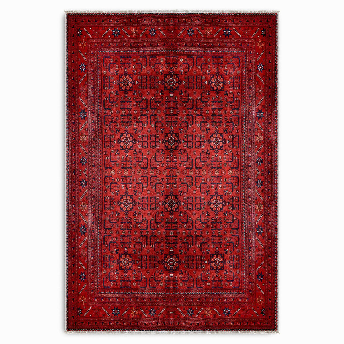 RW7143 washable chenille area rug viewed from above