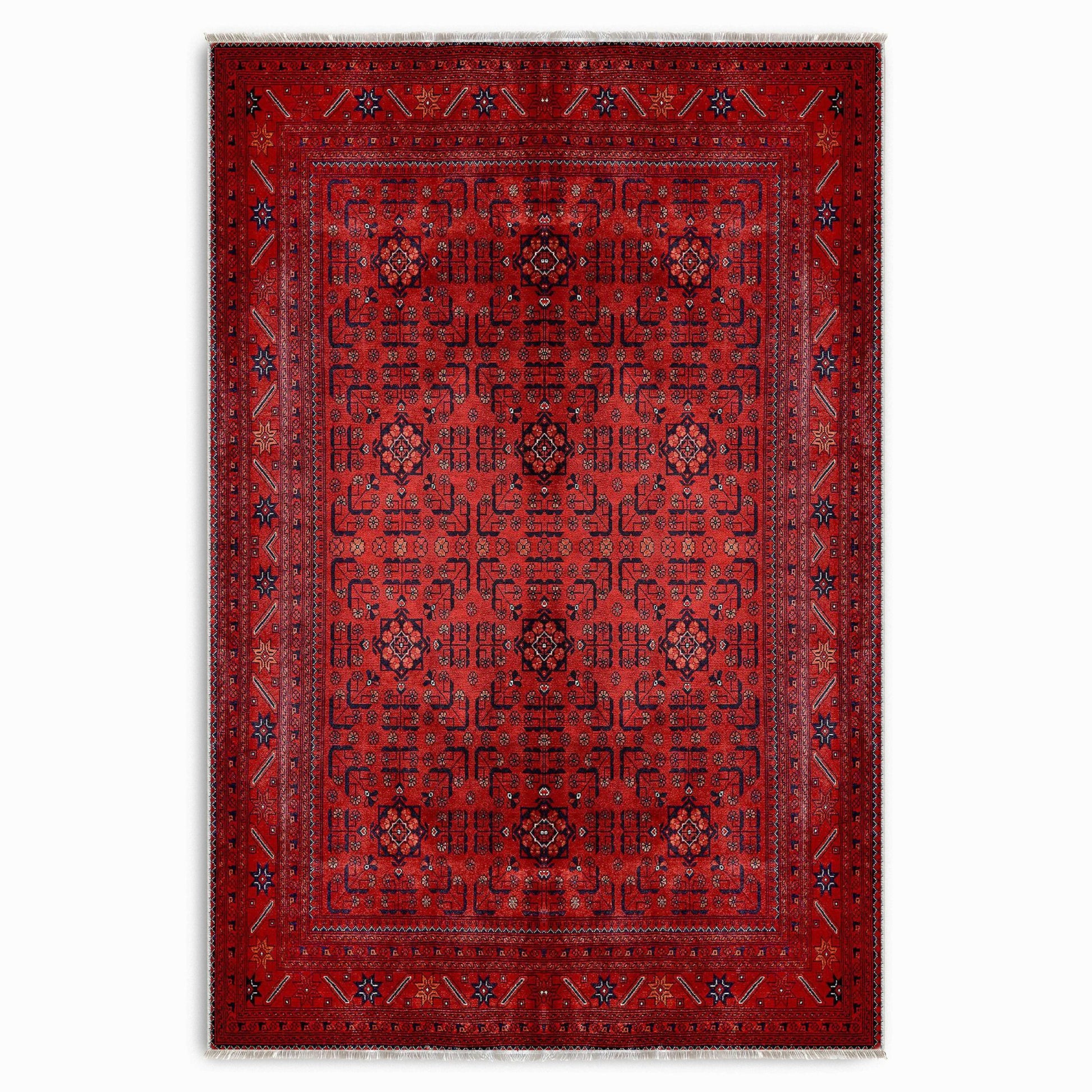 RW7143 washable chenille area rug viewed from above