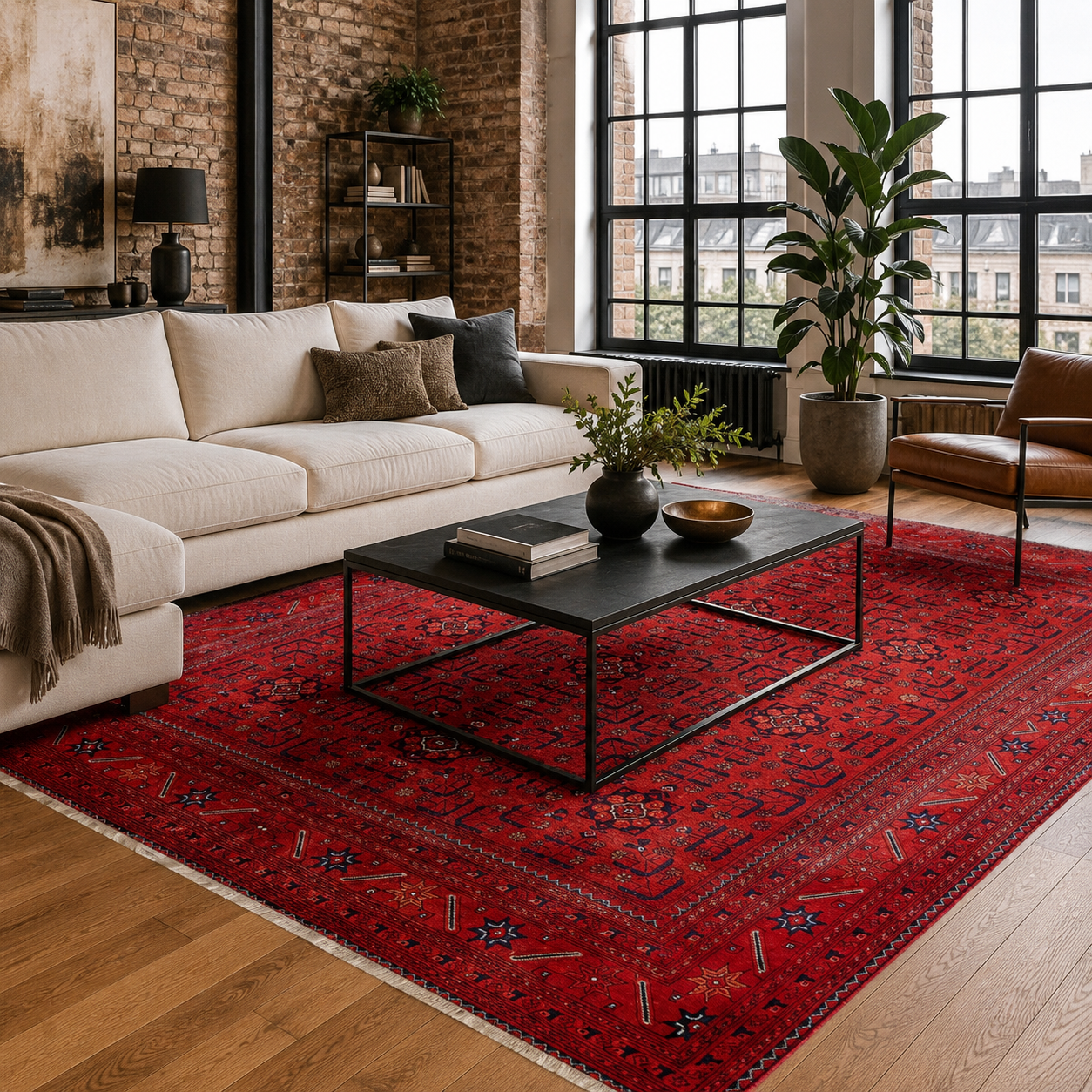 RW7143 washable chenille rug texture and pattern detail