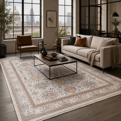RW7144 washable chenille area rug