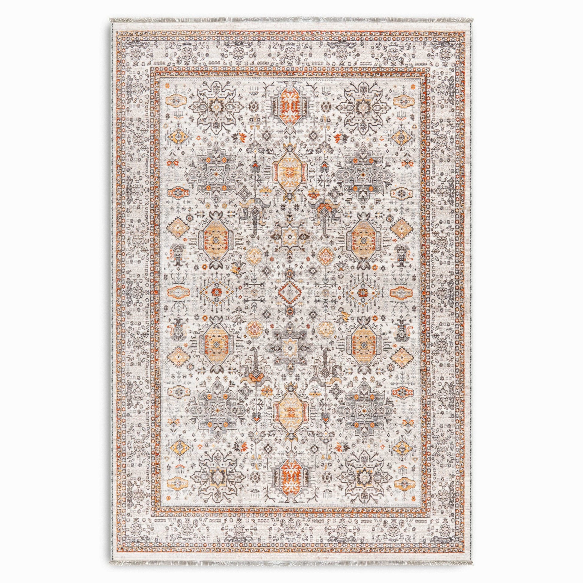RW7144 washable chenille area rug viewed from above