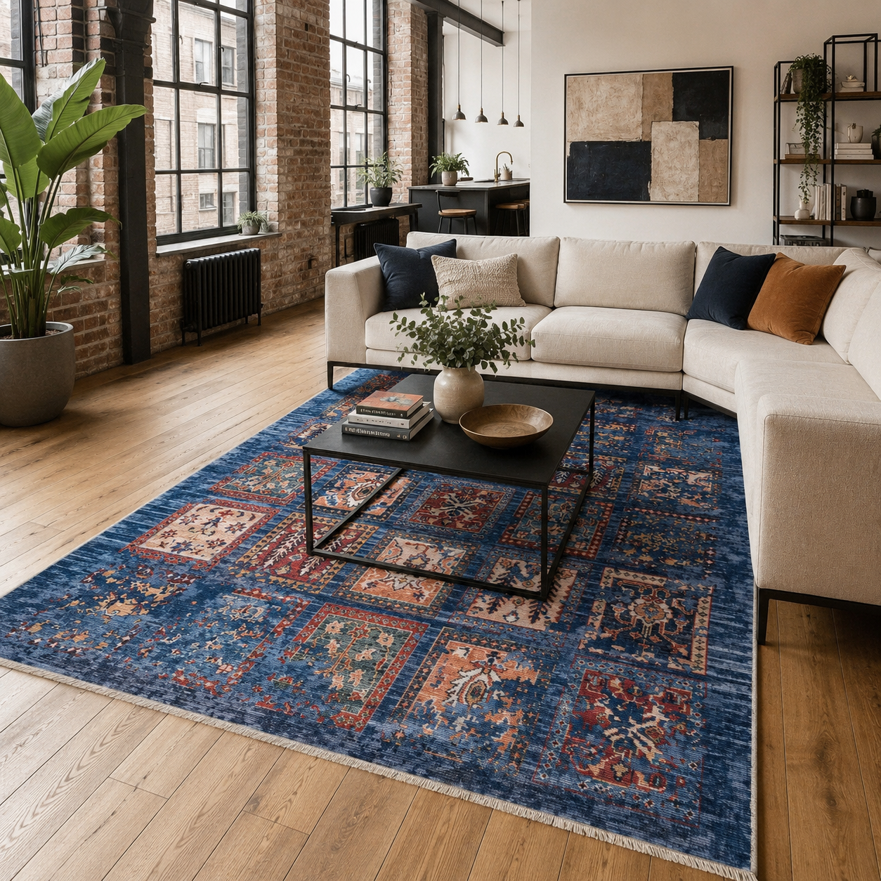 RW7147 washable chenille rug texture and pattern detail