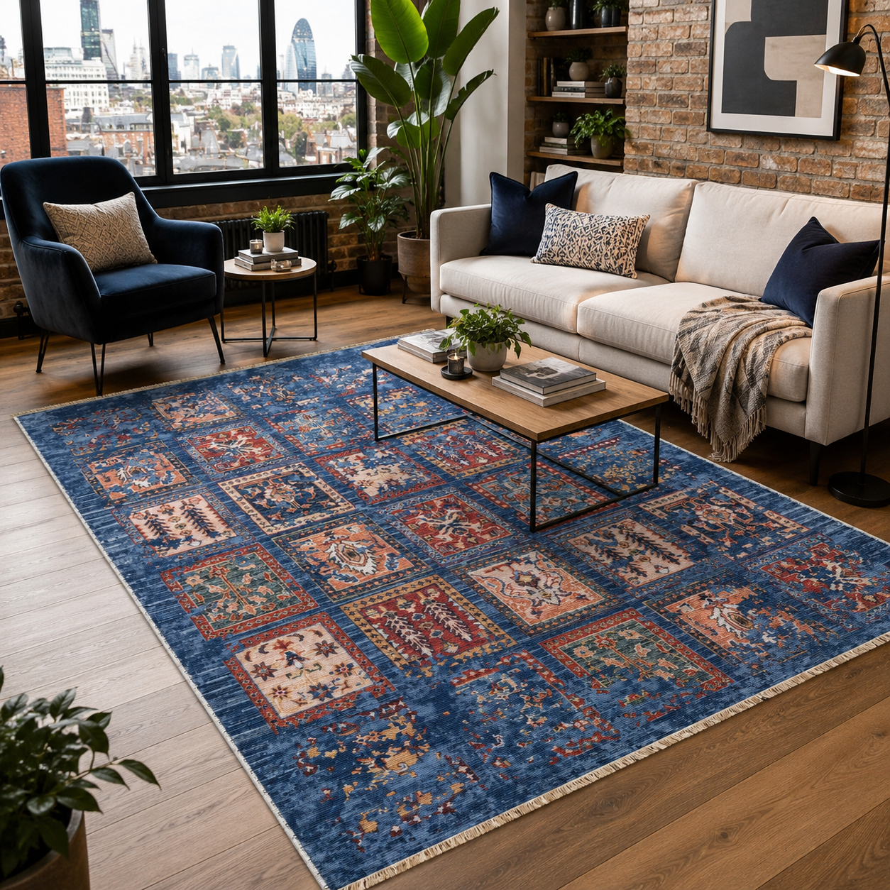 RW7147 washable chenille rug texture and pattern detail