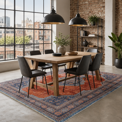 RW7149 washable chenille rug texture and pattern detail