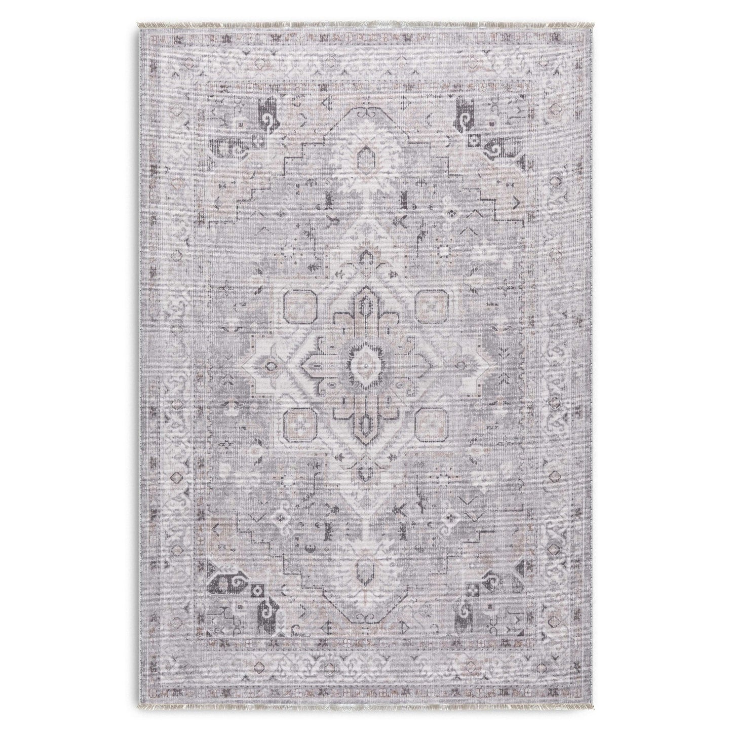RW7151 washable chenille area rug viewed from above
