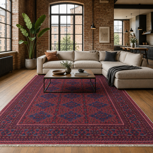 RW7152 washable chenille area rug