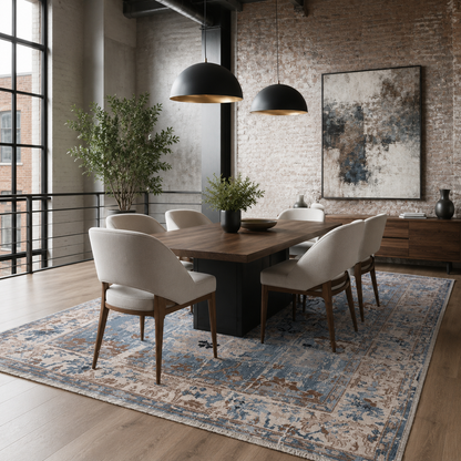 RW7155 washable chenille rug texture and pattern detail