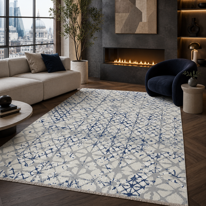 RW7159 washable chenille rug texture and pattern detail