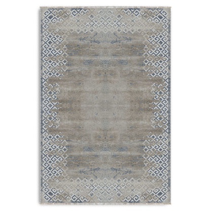 RW7160 washable chenille area rug viewed from above