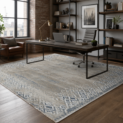 RW7160 washable chenille rug texture and pattern detail