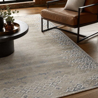 RW7160 washable chenille rug texture and pattern detail