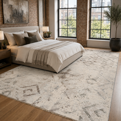 RW7161 washable chenille rug texture and pattern detail
