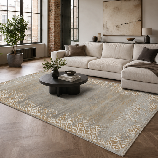 RW7163 washable chenille area rug