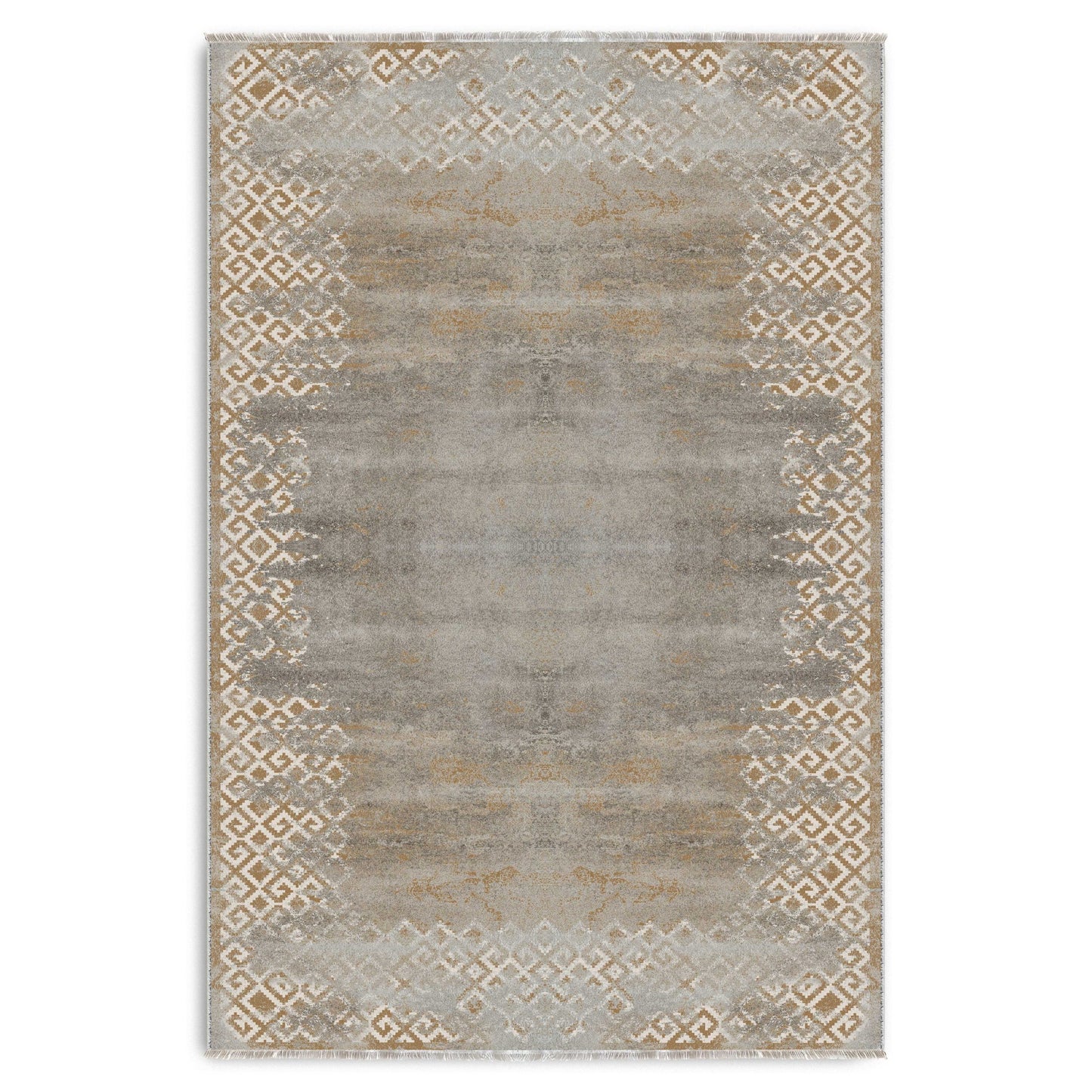 RW7163 washable chenille area rug viewed from above