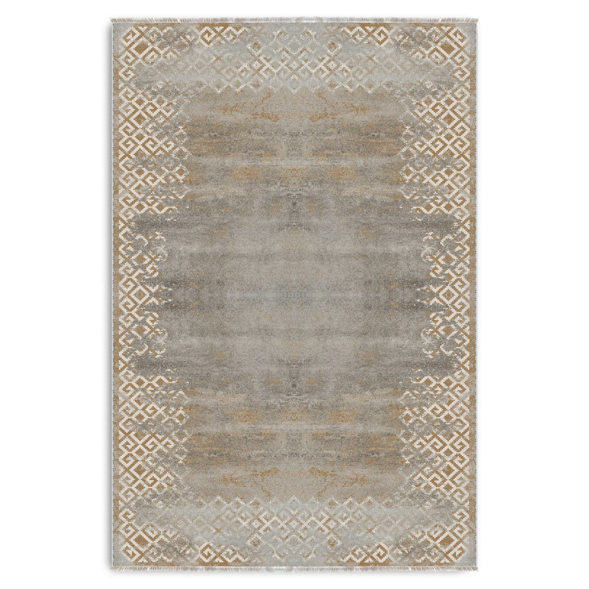 RW7163 washable chenille area rug viewed from above