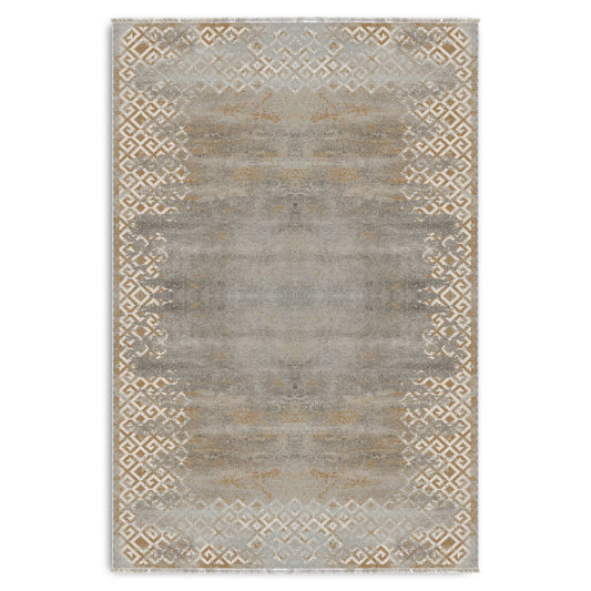 RW7163 washable chenille area rug viewed from above