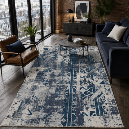 RW7164 washable chenille rug texture and pattern detail
