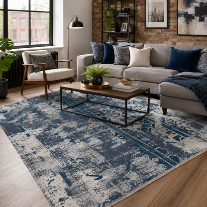 RW7164 washable chenille rug texture and pattern detail