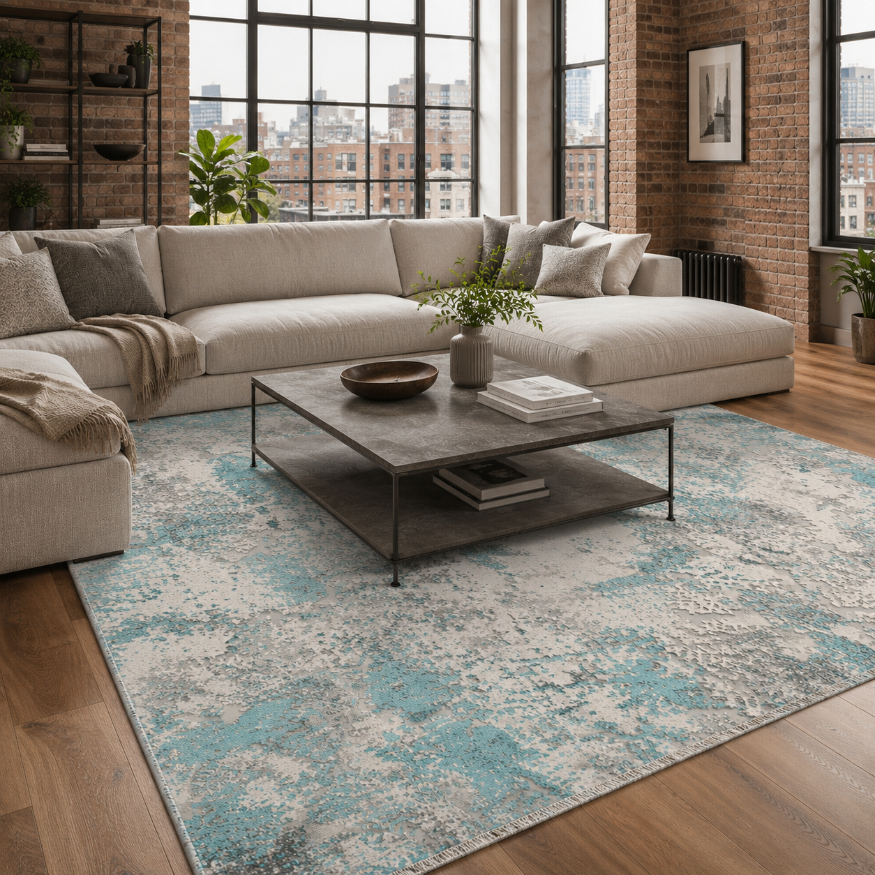 RW7165 washable chenille rug texture and pattern detail