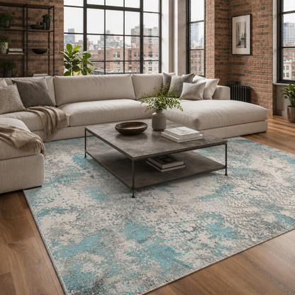 RW7165 washable chenille rug texture and pattern detail
