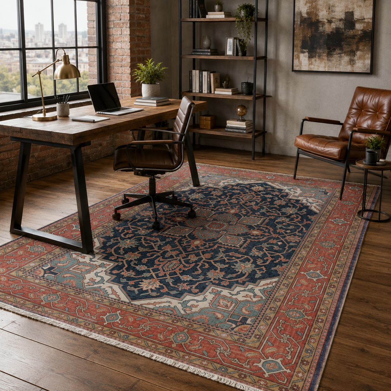 RW7170 washable chenille rug texture and pattern detail