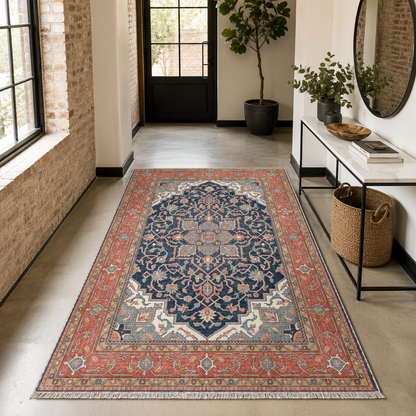 RW7170 washable chenille rug texture and pattern detail