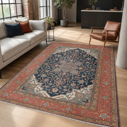 RW7170 washable chenille rug texture and pattern detail