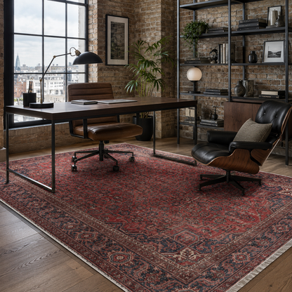 RW7171 washable chenille rug texture and pattern detail