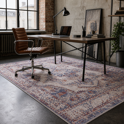 RWDV1001 washable chenille rug texture and pattern detail