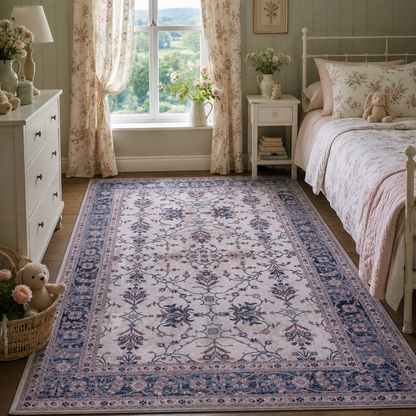 RWDV1004 washable chenille rug texture and pattern detail