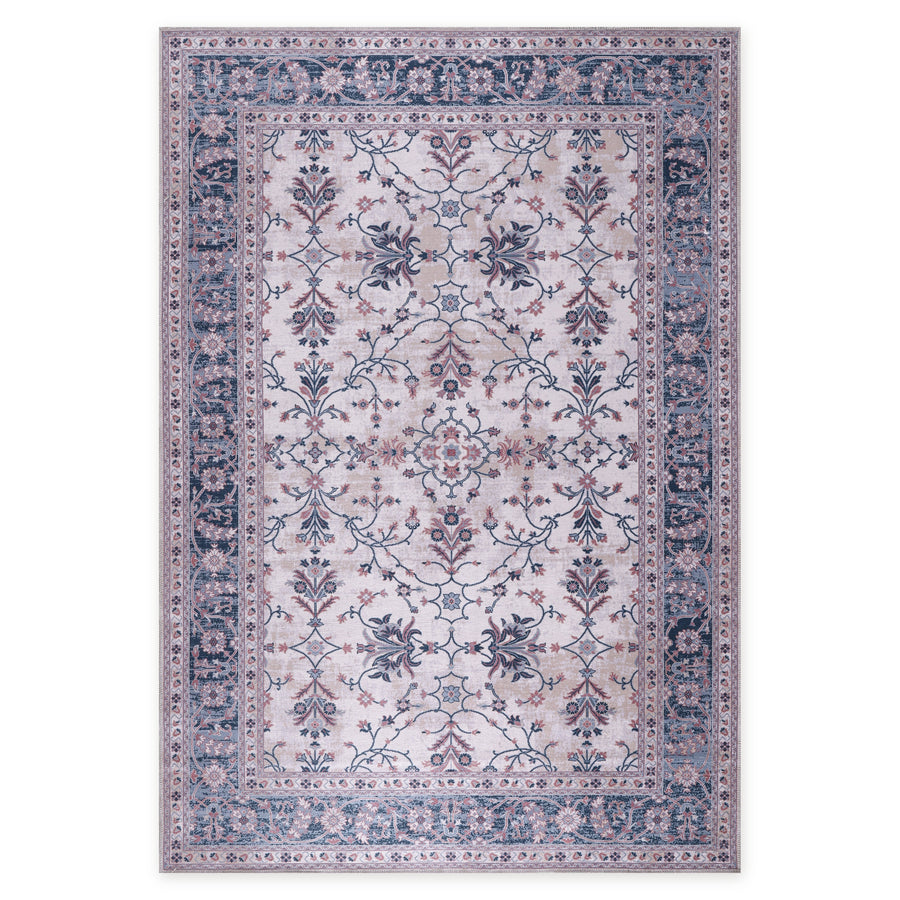 Deep Patina Soft Grey Vintage Washable Rug