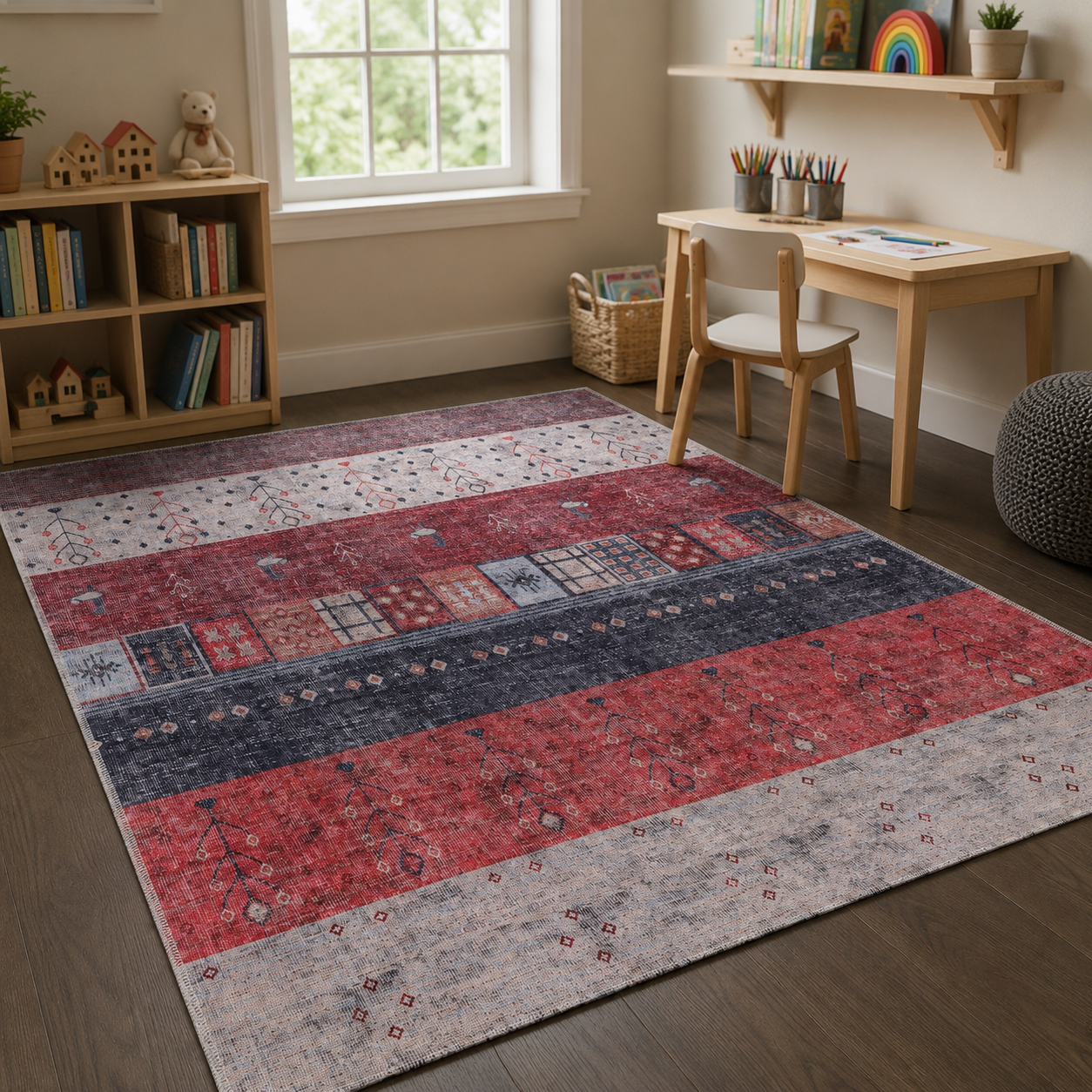 RWDV1005 washable chenille area rug