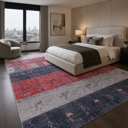 RWDV1005 washable chenille rug texture and pattern detail