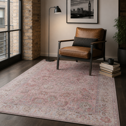 RWDV1006 washable chenille rug texture and pattern detail