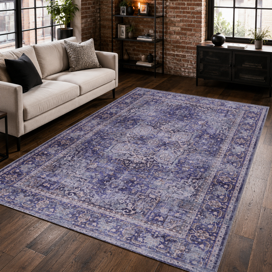 RWDV1010 washable chenille area rug