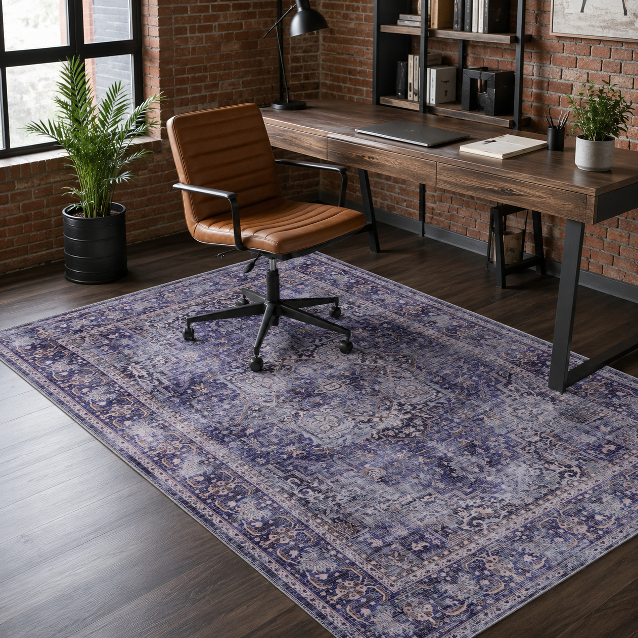 RWDV1010 washable chenille rug texture and pattern detail