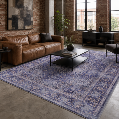 RWDV1010 washable chenille rug texture and pattern detail