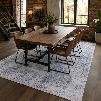 RWDV1011 washable chenille rug texture and pattern detail