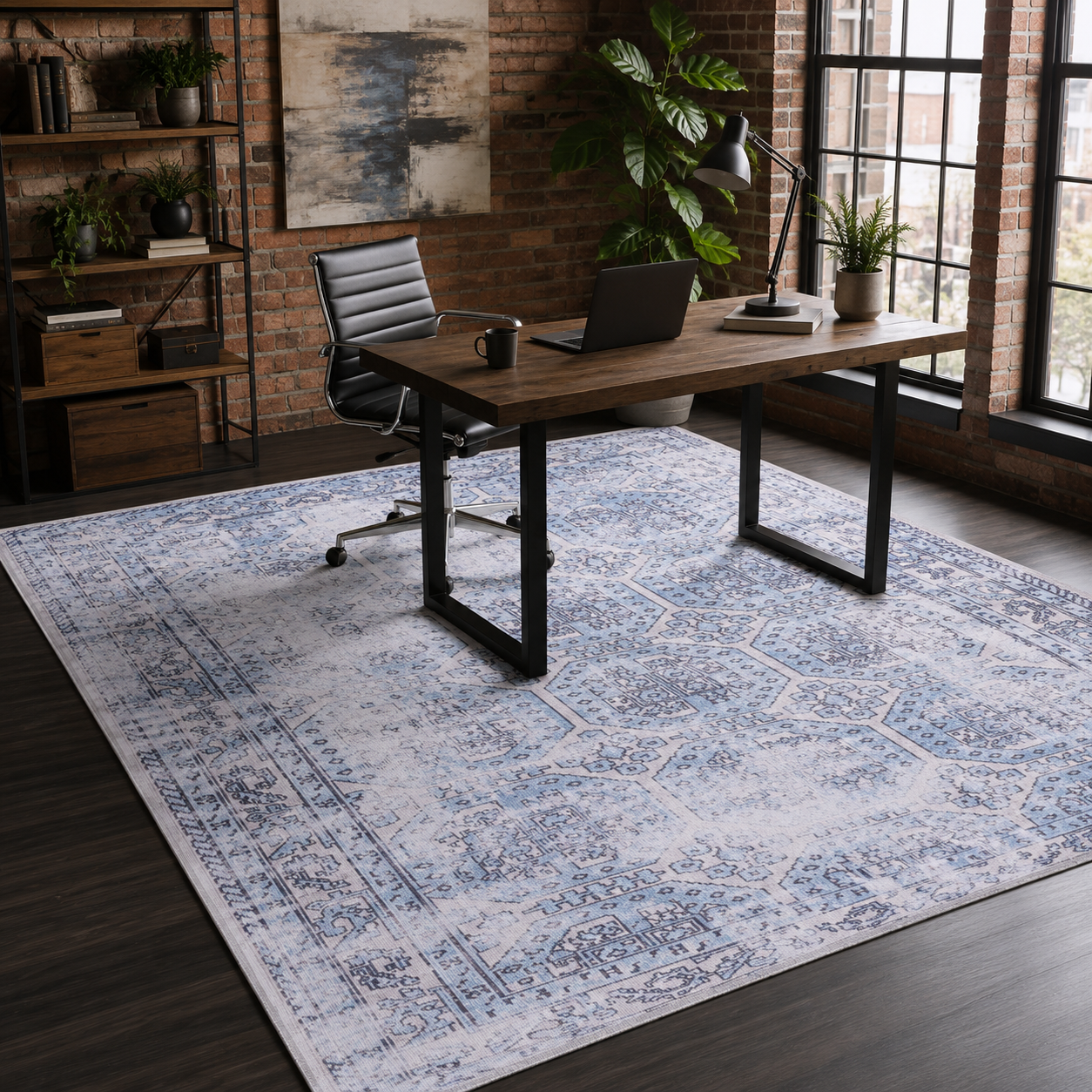 RWDV1011 washable chenille rug texture and pattern detail