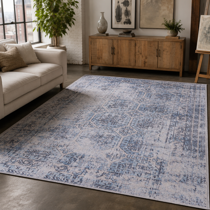 RWDV1011 washable chenille rug texture and pattern detail