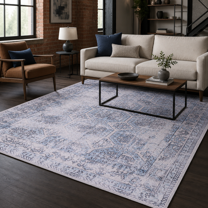 RWDV1011 washable chenille rug texture and pattern detail
