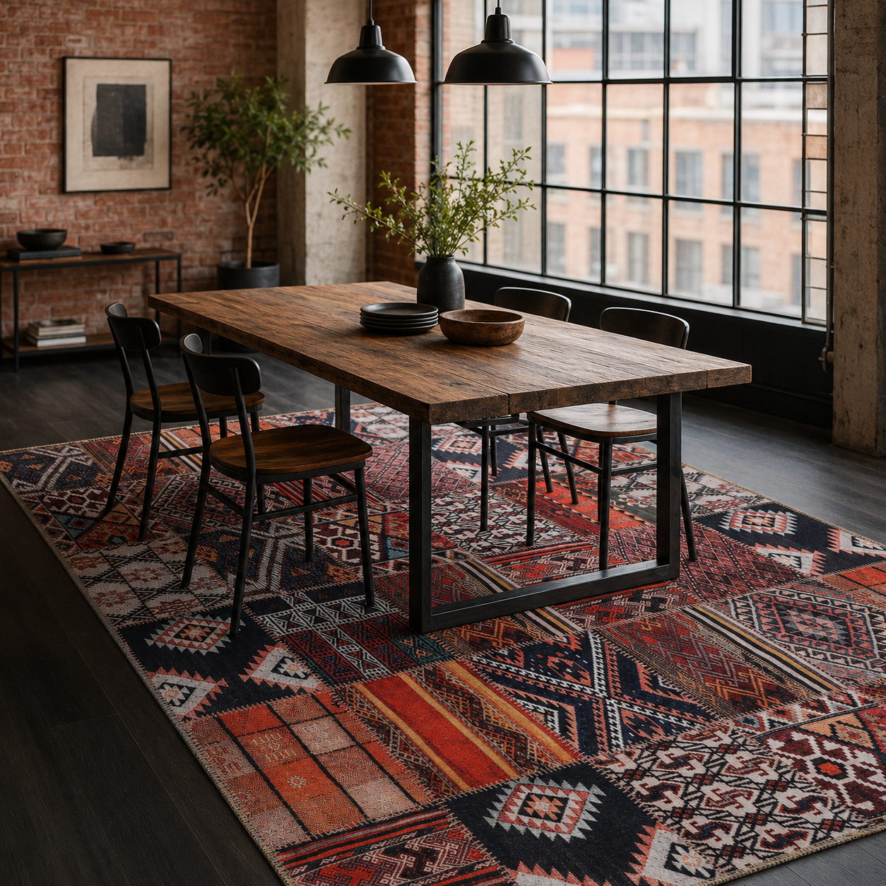 RWDV1013 washable chenille area rug
