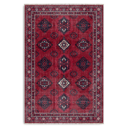 RWK304003 washable chenille area rug viewed from above