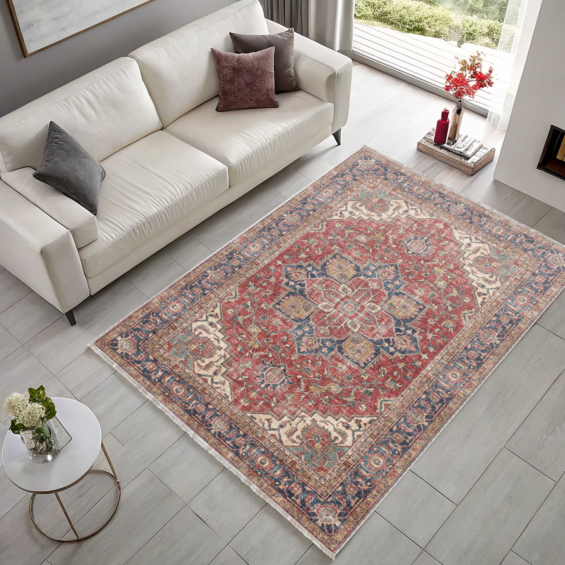 RWK3043103 washable chenille area rug