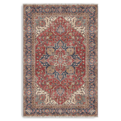 RWK3043103 washable chenille area rug viewed from above