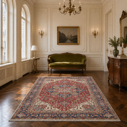 RWK3043103 washable chenille area rug, room scene