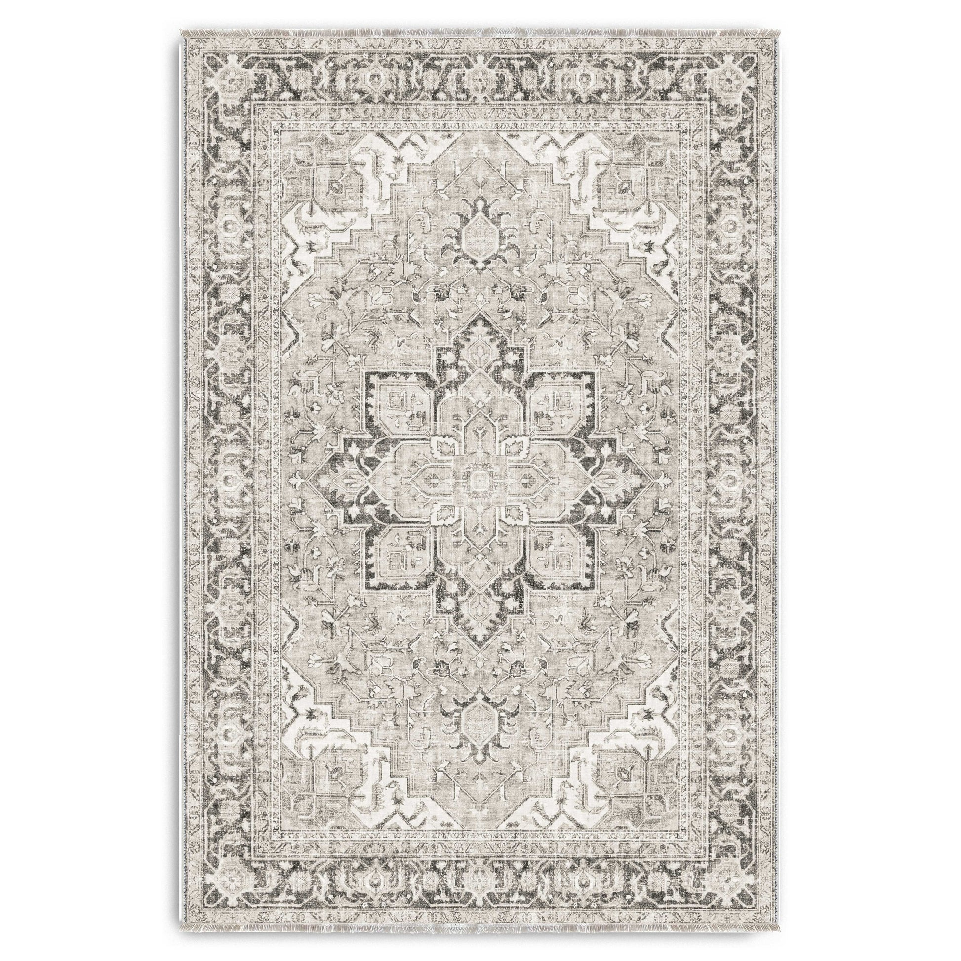 RWK3043403 washable chenille area rug viewed from above