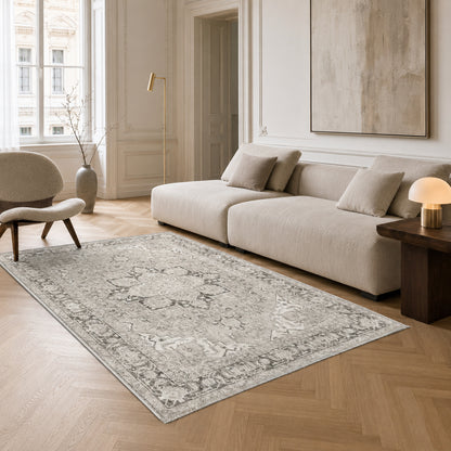 RWK3043403 washable chenille area rug, room scene